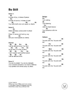 Free Chord Charts For Worship Songs